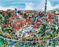 Zuty - Painting by Numbers - Colorful Barcelona, 80X100 Cm, Canvas+Frame - Painting by Numbers