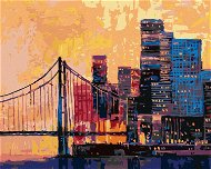 Zuty - Painting by Numbers - View of Part of San Francisco, 80X100 Cm, Canvas+Frame - Painting by Numbers