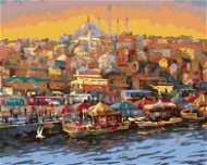 Zuty - Painting by Numbers - Evening in Istanbul, 80X100 Cm, Canvas+Frame - Painting by Numbers