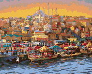 Zuty - Painting by Numbers - Evening in Istanbul, 80X100 Cm, Canvas - Painting by Numbers