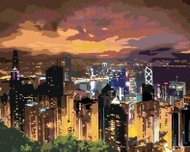Zuty - Painting by Numbers - Night View of the Big City, 40X50 Cm, Canvas - Painting by Numbers
