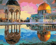Zuty - Painting by Numbers - Jerusalem in the Reflection of Water, 80X100 Cm, Canvas - Painting by Numbers