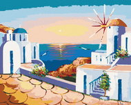 Zuty - Painting by Numbers - Greece, 40X50 Cm, Canvas - Painting by Numbers