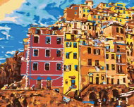 Zuty - Painting by Numbers - Summer Resorts In Italy, 40X50 Cm, Canvas - Painting by Numbers