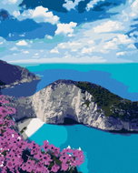 Zuty - Painting by Numbers - Navagio Beach, 40X50 Cm, Canvas+Frame - Painting by Numbers