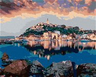 Zuty - Painting by Numbers - City of Vrbnik, 80X100 Cm, Canvas+Frame - Painting by Numbers