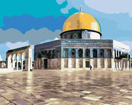 Zuty - Painting by Numbers - Al Aqsa Mosque, 80X100 Cm, Canvas - Painting by Numbers