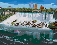 Zuty - Painting by Numbers - American Niagara Falls (Robert Johnson), 40X50 Cm, Canvas - Painting by Numbers