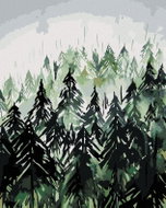 Zuty - Painting by Numbers - Coniferous Forest (Alexandria Gilbert), 80X100 Cm, Canvas - Painting by Numbers