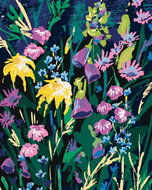 Zuty - Painting by Numbers - Flowers in the Night Meadow (Alexandria Gilbert), 80X100 Cm, Canvas - Painting by Numbers