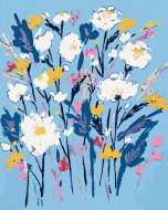 Zuty - Painting By Numbers - Wild Flowers With White Flowers (Alexandria Gilbert), 40X50 Cm, Canvas+ - Painting by Numbers