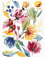 Zuty - Painting by Numbers - Abstract of Wild Flowers (Alexandria Gilbert), 80X100 Cm, Canvas - Painting by Numbers