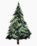 Zuty - Painting by Numbers - Coniferous Tree (Alexandria Gilbert), 80X100 Cm, Canvas+Frame - Painting by Numbers