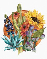 Zuty - Painting by Numbers - Desert Flowers (Alexandria Gilbert), 80X100 Cm, Canvas+Frame - Painting by Numbers