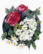 Zuty - Painting by Numbers - Roses and Daisies (Alexandria Gilbert), 40X50 Cm, Canvas - Painting by Numbers