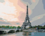 Zuty - Painting by Numbers - Eiffel Tower (Ted Davis), 40X50 Cm, Canvas+Frame - Painting by Numbers