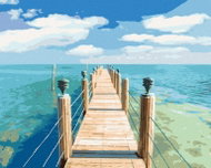 Zuty - Painting by Numbers - Pier by the Sea (Ted Davis), 40X50 Cm, Canvas - Painting by Numbers
