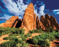 Zuty - Painting by Numbers - Mountain In The Desert (Ted Davis), 40X50 Cm, Canvas - Painting by Numbers