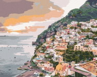 Zuty - Painting by Numbers - Positano Italy (Ted Davis), 40X50 Cm, Canvas - Painting by Numbers