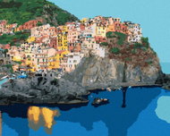 Zuty - Painting by Numbers - City on the Rock, Italy (Ted Davis), 40X50 Cm, Canvas - Painting by Numbers