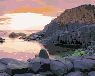 Zuty - Painting by Numbers - Sunset, Ireland (Ted Davis), 80X100 Cm, Canvas - Painting by Numbers