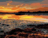 Zuty - Painting by Numbers - Dawn Over the Coast (Ted Davis), 40X50 Cm, Canvas - Painting by Numbers