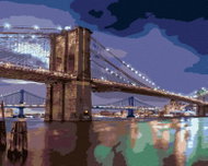 Zuty - Painting by Numbers - Brooklyn Bridge, Usa (Ted Davis), 40X50 Cm, Canvas - Painting by Numbers