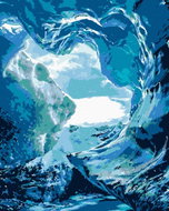 Zuty - Painting by Numbers - Azure Landscape and River (Ted Davis), 40X50 Cm, Canvas+Frame - Painting by Numbers