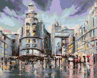 Zuty - Painting by Numbers - Madrid And Rainy Weather, 80X100 Cm, Canvas - Painting by Numbers