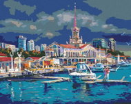 Zuty - Painting by Numbers - Port of Sochi, 40X50 Cm, Canvas+Frame - Painting by Numbers