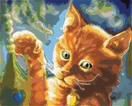 Zuty – Maľovanie Podľa Čísel – Fantasy Oranžová Mačka, 80 × 100 cm, Plátno + Rám - Maľovanie podľa čísel