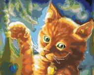 Zuty - Painting by Numbers - Fantasy Orange Cat, 80X100 Cm, Canvas - Painting by Numbers
