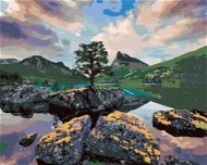 Zuty - Painting by Numbers - Lake Innerdalsvatna, 80X100 Cm, Canvas+Frame - Painting by Numbers