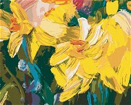 Zuty - Painting by Numbers - Yellow Daffodils, 80X100 Cm, Canvas+Frame - Painting by Numbers