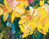 Zuty - Painting by Numbers - Yellow Daffodils, 80X100 Cm, Canvas - Painting by Numbers