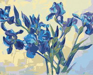 Zuty - Painting by Numbers - Iris on Light Background, 80X100 Cm, Canvas - Painting by Numbers