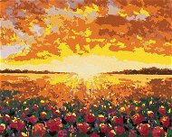 Zuty - Painting by Numbers - Flower Field in France, 80X100 Cm, Canvas+Frame - Painting by Numbers