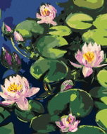 Zuty - Painting by Numbers - Water Lilies in the Garden Lake, 80X100 Cm, Canvas+Frame - Painting by Numbers