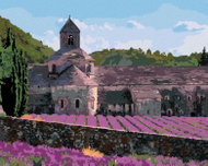 Zuty - Painting by Numbers - Lavender Fields at the Senanque Monastery in Provence, 40X50 Cm, Canvas - Painting by Numbers
