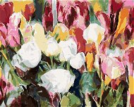 Zuty – Maľovanie Podľa Čísel – Plno Ruží A Tulipánov, 80 × 100 cm, Plátno + Rám - Maľovanie podľa čísel