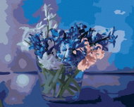 Zuty - Painting by Numbers - Mixture of Spring Hyacinths in a Vase, 40X50 Cm, Canvas - Painting by Numbers