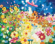 Zuty - Painting by Numbers - Colourful Flower Array, 40X50 Cm, Canvas+Frame - Painting by Numbers