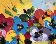 Zuty – Maľovanie Podľa Čísel – Mix Farebných Kvetov, 80 × 100 cm, Plátno + Rám - Maľovanie podľa čísel