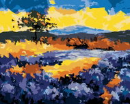 Zuty - Painting by Numbers - Lavender Field in Provence, 40X50 Cm, Canvas - Painting by Numbers