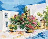 Zuty - Painting by Numbers - Bouquet of Flowers on the Window Sill, 80X100 Cm, Canvas - Painting by Numbers