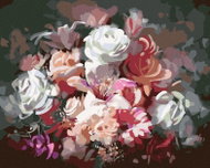 Zuty - Painting by Numbers - Mixed Coloured Flowers, 80X100 Cm, Canvas - Painting by Numbers
