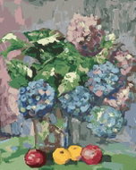 Zuty - Painting by Numbers - Hydrangea Bouquet, 80X100 Cm, Canvas - Painting by Numbers