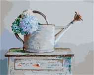Zuty - Painting by Numbers - Flowers in a Teapot, 80X100 Cm, Canvas+Frame - Painting by Numbers