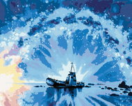 Zuty - Painting by Numbers - Abandoned Ship and Milky Way, 40X50 Cm, Canvas - Painting by Numbers