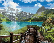 Zuty - Painting by Numbers - Stairs to the Lake, 80X100 Cm, Canvas - Painting by Numbers